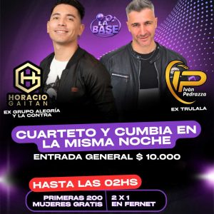 Anticipada | Cuarteto y Cumbia | 02 de Agosto